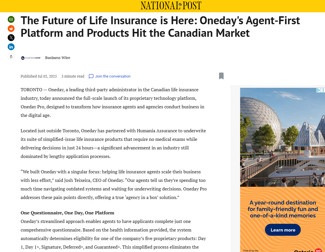 national post press release